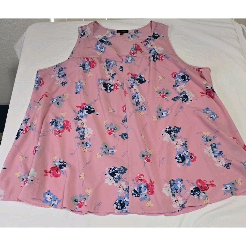 Lane Bryant Women's 22/24 Tank Top Pink Floral